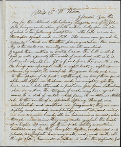 Letter from Jason J. S. Barton to Anne Warren Weston, 1849 Dec[ember] 10