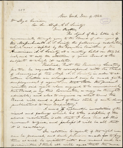 Letter from Oliver Johnson, New York, [New York], to William Lloyd Garrison, 1840 Dec[ember] 9