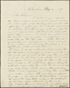 Letter from Gilman Jones, Ashburnham, [Massachusetts], 1837 Dec[ember] 4