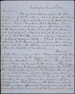 Letter from Joseph Ricketson, New Bedford, [Massachusetts], to William Lloyd Garrison, 1853 [December] 13th