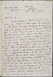 Letter from John Pringle Nichol, Observatory, Glasgow, [Scotland], to William Lloyd Garrison, 1856 Feb[ruary] 27th