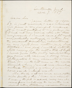 Letter from George Washington Julian, Centreville, Ind[iana], to William Lloyd Garrison, 1857 Dec[ember] 7