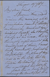 Letter from William Smeal, Glasgow, [Scotland], to William Lloyd Garrison, [18]67 [July] 12