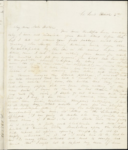 Letter from Sophia Davenport, St. Louis, [Missouri], to Caroline Weston, March 5