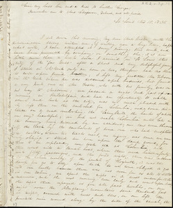 Letter from Sophia Davenport, St. Louis, [Missouri], to Caroline Weston, 1835 Nov[ember] 15
