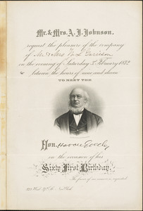 Letter from Alvin Jewett Johnson, New York, [New York], to Helen Eliza Garrison and William Lloyd Garrison, [1872]