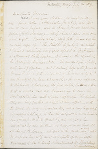 Letter from Samuel May, Leicester, Mass[achusetts], to William Lloyd Garrison, 1877 July 30