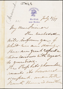 Letter from Margaret Eleanor Parker, [Newport, Scotland], to William Lloyd Garrison, [18]77 July 31
