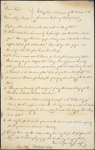 Letter from John Shoemaker Tyson, [Baltimore, Maryland], [1830]