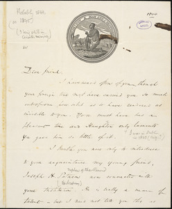 Letter from Wendell Phillips, [Boston, Massachusetts], to Samuel May, [1844]