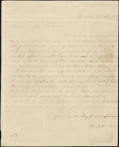 Letter from Elizabeth Niles, Abington, [Massachusetts], to Maria Weston Chapman, 1839 Oct[ober] 25