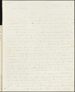 Letter from Elizabeth Niles, Abington, [Massachusetts], to Maria Weston Chapman, 1839 Aug[ust] 23