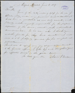 Letter from Adin Ballou, Milford, Hopedale, [Massachusetts], to Samuel May, 1847 June 20