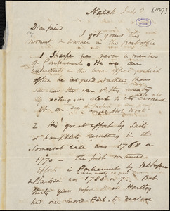 Letter from Wendell Phillips, Natick, [Massachusetts], to Samuel May, [1847] July 2