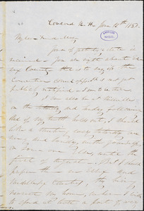 Letter from Parker Pillsbury, Concord, N[ew] H[ampshire], to Samuel May, 1850 June 12th