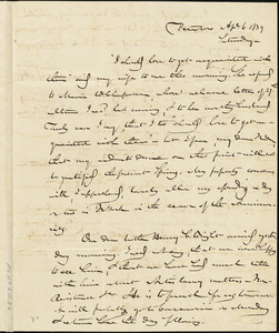 Letter from Gerrit Smith, Petersboro, [New York], to Maria Weston Chapman, 1839 April 6