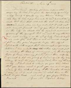 Letter from Experience Billings, Foxborough, [Massachusetts], to Maria Weston Chapman, 1839 June 29