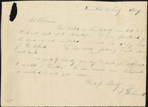 Letter from Lucinda Wilmarth, Taunton, [Massachusetts], to Maria Weston Chapman, 1839 July 23