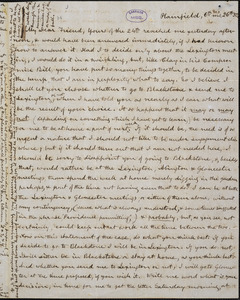 Letter from Charles Calistus Burleigh, Plainfield, [Connecticut], to Samuel May, [18]50 [June] 26th