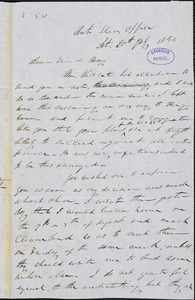 Letter from Parker Pillsbury, Anti Slavery Office, to Samuel May, 1850 July 20th
