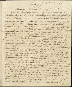 Letter from Calbin Allen, Roxbury, [Massachusetts], to Maria Weston Chapman, 1840 Jan[uary] 5