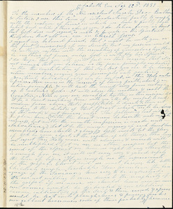 Letter from Sarah C. Rugg to Anne Warren Weston, 1839 Sept[ember] 22