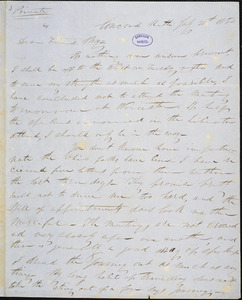 Letter from Parker Pillsbury, Concord, N[ew] H[ampshire], to Samuel May, 1850 July 30th