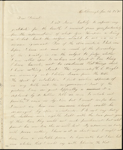 Letter from Maria F. Price, Northborough, [Massachusetts], to Maria Weston Chapman, 1840 Jan[uary] 21