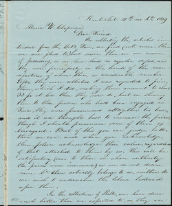 Letter from Charlotte Austin, Nantucket, [Massachusetts], to Maria Weston Chapman, 1839 [October] 4