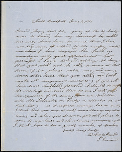 Letter from J. Amison, North Brookfield, [Massachusetts], to Samuel May, 1851 June 2