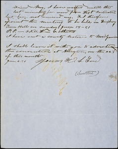 Letter from Lewis Ford to Samuel May, [18]51 June 4