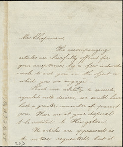 Letter from Sarah D. Holmes, Kingston, [Massachusetts], to Maria Weston Chapman, 1839 Oct[ober] 24