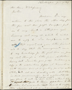 Letter from Rodney French, New Bedford, [Massachusetts], to Maria Weston Chapman, 1839 June 17