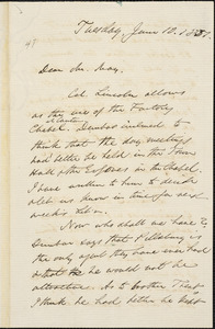 Letter from Edmund Quincy to Samuel May, 1851 June 10