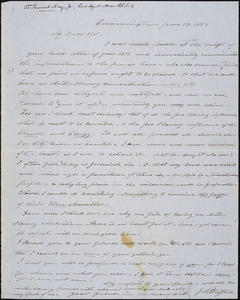 Letter from J.S. Stafford, Cummington, [Massachusetts], to Samuel May, 1851 June 19