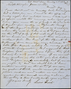 Letter from Lewis Ford, North Abington, [Massachusetts], to Samuel May, 1851 June 20