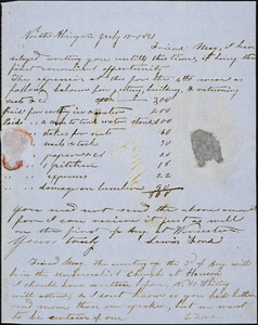Letter from Lewis Ford, North Abington, [Massachusetts], to Samuel May, 1851 July 17