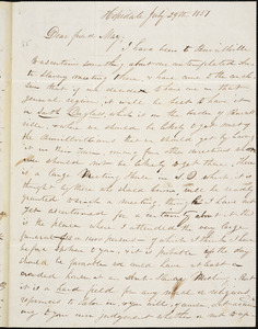 Letter from William Henry Fish, Hopedale, [Massachusetts], to Samuel May, 1851 July 29th