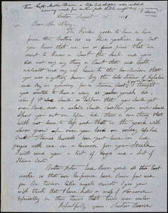 Letter from Austin Bearse, Boston, [Massachusetts], to Samuel May, 1851 August 18
