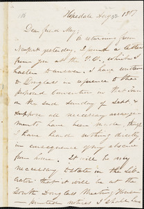 Letter from William Henry Fish, Hopedale, [Massachusetts], to Samuel May, 1851 Aug[ust 22]