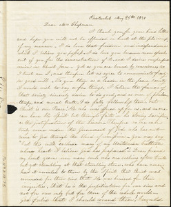 Letter from S.L. Little, Pawtucket, [Rhode Island], to Maria Weston Chapman, 1841 May 25