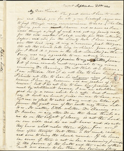 Letter from S.L. Little,Newport, [Massachusetts], to Maria Weston Chapman, 1840 September 26