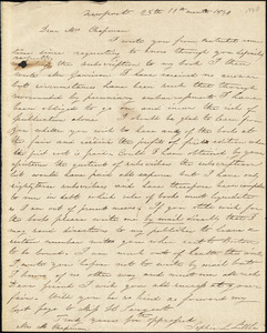 Letter from S.L. Little,Newport, [Massachusetts], to Maria Weston Chapman, 1840 [November] 25