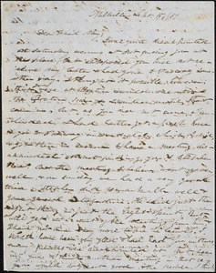 Letter from William Henry Fish, Millville, [Massachusetts], to Samuel May, [18]51 Sept[ember] 15