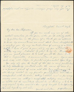 Letter from Rachel W. Stearns, [Springfield, Massachusetts], to Maria Weston Chapman, 1841 Dec[ember] 12