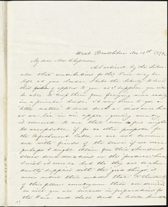 Letter from Sarah F. Stearns, [West Brattleboro, Massachusetts], to Maria Weston Chapman, 1840 Nov[ember] 10