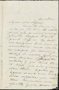 Letter from Sarah F. Stearns, Springfield, [Massachusetts], to Maria Weston Chapman, 1840 Dec[ember] 6