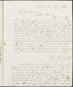 Letter from Charlotte Austin, Nantucket, [Massachusetts], to Maria Weston Chapman, 1839 [November] 7