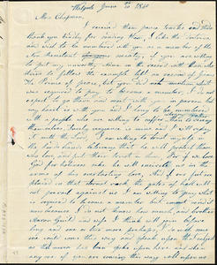 Letter from Mary Frisell Manter, Walpole, [Massachusetts], to Maria Weston Chapman, 1840 June 10