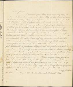 Letter from Abby R. Talbot, Dighton, [Massachusetts], to Maria Weston Chapman, [1840] October 21